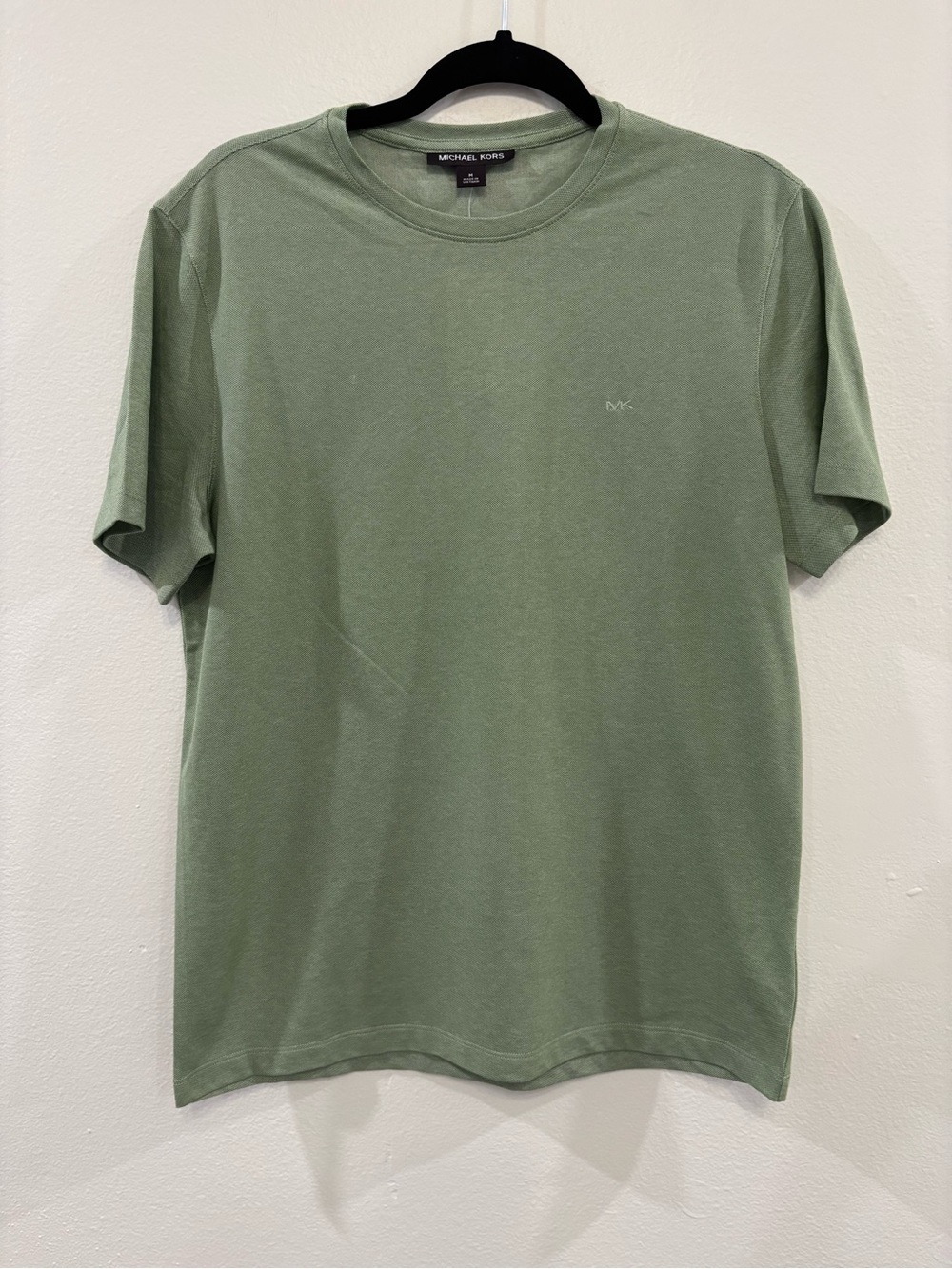 Michael Kors Men's Sage Green Crew Neck Short Sleeve Tee